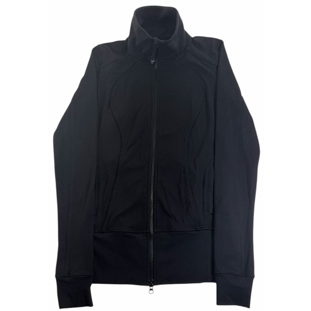 Lululemon Black Asana Jacket - Full Zip Women's Yoga Running Jacket - Small